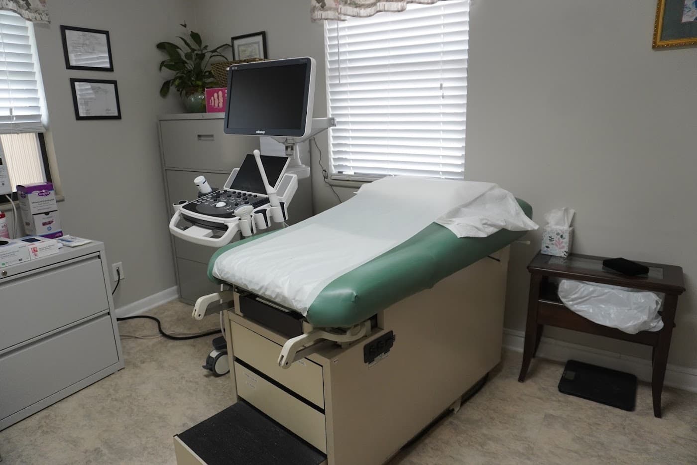Examination room at the Clay County center