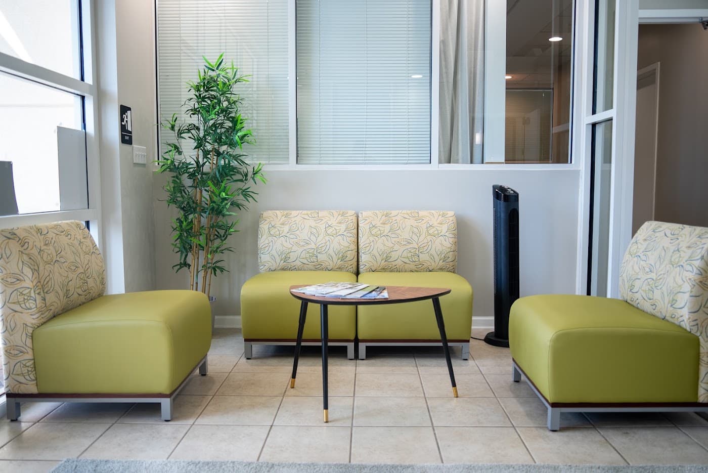 Reception seating at the Kernan center